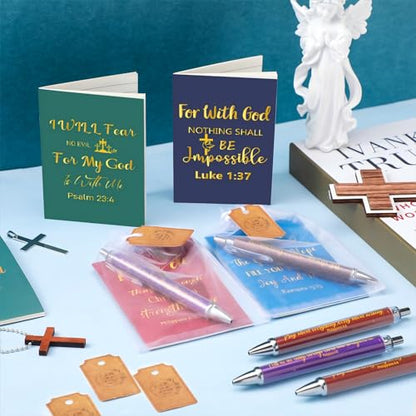 Qeeenar 200 Pcs Christian Gift Bulk Set Bible Verse, Colorful, Novel - color: Colorful, style: Novel