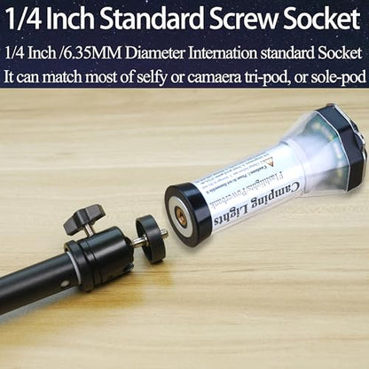 PD20W Fast Charging 500 Lumens Camping Lantern with 5 Models Lights Can Be Magnet Stick and A 1/4 Inch Screw Socket Hold On Pole (Cold-White Lantern+White Body) - color: Cold-White Lantern+White Body