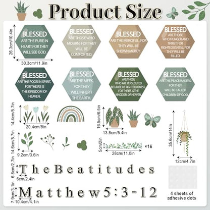 Christian Bulletin Board Religious Bulletin Board Fall Cutout (Greenery) - style: Greenery
