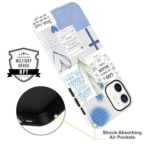 Cute Blue Jesus Christian Phone Case for iPhone 12/12 Pro 6.1'' - color: Blue, size: iPhone 12/iPhone 12 Pro