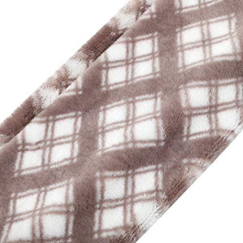 LA CARRIE Womens Leopard Print Infinity Scarf Loop Circle Neck Warmer - color: Light Grey Plaid