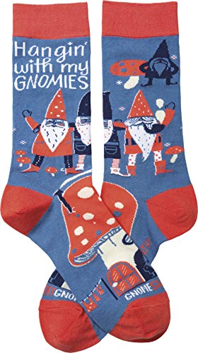 Primitives by Kathy womens Gift Socks - color: Blue Orang White