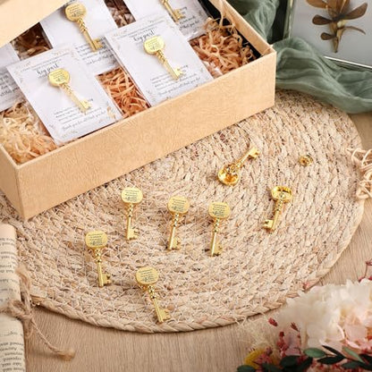 Appreciation Gifts Bulk Key Shape Lapel Pins, 60 Sets, May You - style: May You