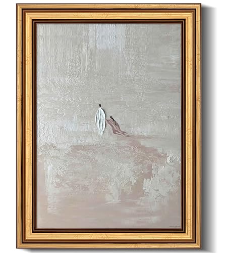 Gold Framed Jesus Healing Wall Art Woman Touches The Hem Of Jesus' Skirt Christian picture Wall Decor Minimalist Bible Stories Poster Print Artwork for Prayer Room Bedroom Home Decoration - color: Jesus Healing, size: 24"L x 16"W