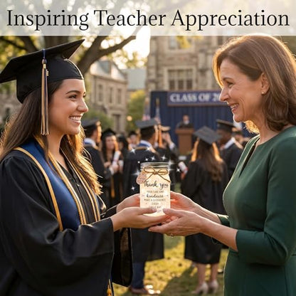 Solmay Retirement Gifts for Women, Mason Jar Night Light - color: Thank You