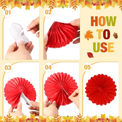 Gersoniel 81 Pcs Fall for Jesus He Never Leaves Bulletin Board Set Thanksgiving Tree Bulletin Board Decorations for Classroom 3D DIY Paper Fans Religious Cross Wall Decor Thanksgiving Hedgehog Cutouts - style: Fall