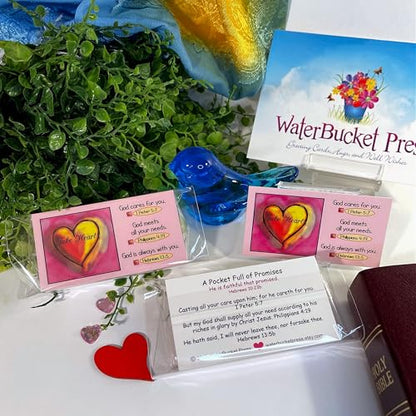 Take Heart Scripture Cards, Encouragement, Bible Verse Cards, Hope, Comfort, God's Love. 3.5x2, 50 pcs