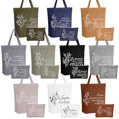 Paterr 20 Pcs Christian Tote Makeup Bag - color: Neutral Color, style: Boho Spanish