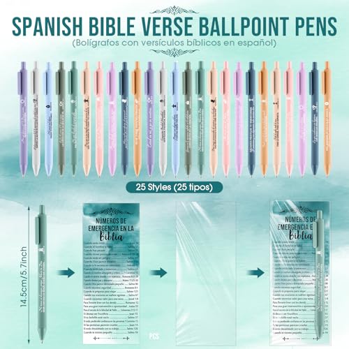 Feifeiya 25 Sets Christian Pastor Appreciation Gift, Watercolor, Spanish - color: Watercolor, style: Spanish