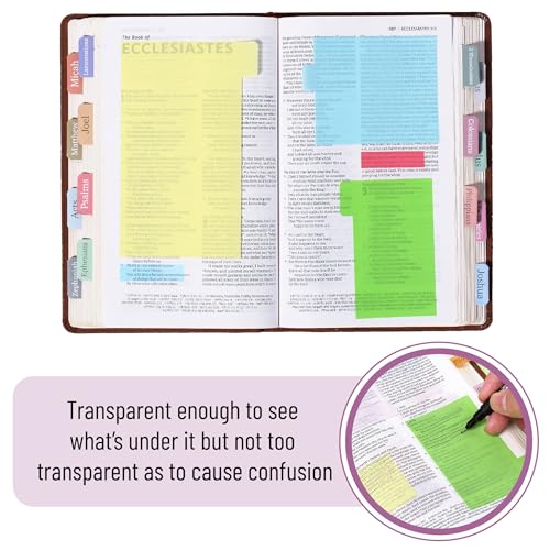 Mr. Pen- Transparent Sticky Notes Set, 760 Pack - color: Pastel 2, size: 1 Set (Pack of 2)