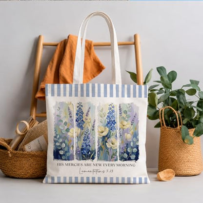 Christian Tote Bag - color: Lamentations 3.23