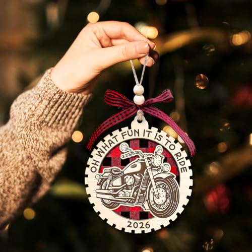 Motorcycle Ornament, Motorcycle Ornaments for Christmas Tree, Men Ornaments - style: Motorcycle