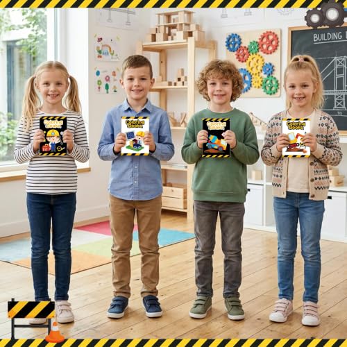 Bulk Construction Coloring Books, 24Pcs Mini Drawing Booklet for Kids - style: Construction
