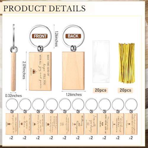 Spakon 20 Set Pastor Appreciation Gifts Christian Gifts Bulk for Men