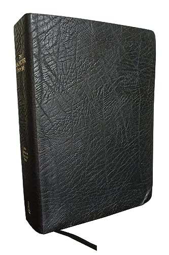 The NASB, MacArthur Study Bible, Large Print, Black Bonded Leather, Thumb Indexed, 1995 Text: Unleashing God's Truth One Verse at a Time (Holy Bible, New American Standard Bible)