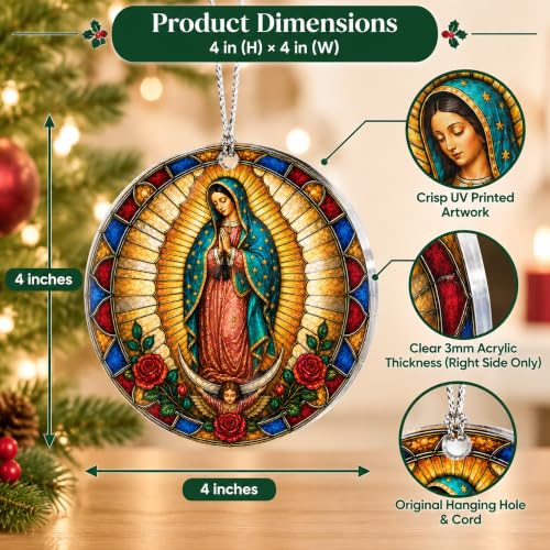Virgen de Guadalupe, Nativity Ornaments, Our Lady of Guadalupe - color: Mra