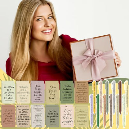 Fuyoooo 72 Pcs Spanish Christian Gift Notebook Set Regalos Cristianos En Español Para Women Men Bible Church Catholic Religious for Back to School Office Sunday School Bible Study Group(Bohemian) - style: Bohemian