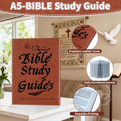 Bible Study Guide - 66-Page 3-in-1 Brown Bibles Study Kit