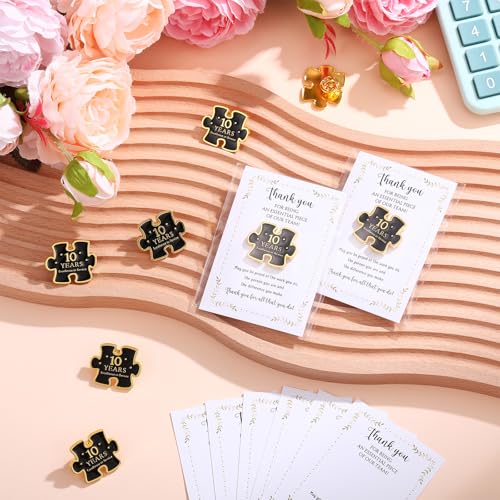 20 Set Year of Service Pin Employee Appreciation Gifts Bulk - style: 10 Year