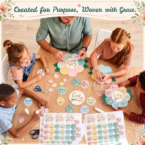 Capoda 28 Sets Sunday School Crafts Christian Sunflower, Pastel, Boho - color: Pastel, style: Boho