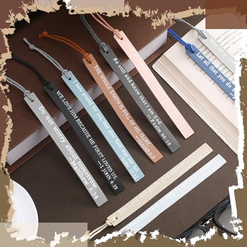 Skyygemm 10 Pcs Christian Bookmarks Christmas Gift for Women, Neutral - color: Neutral