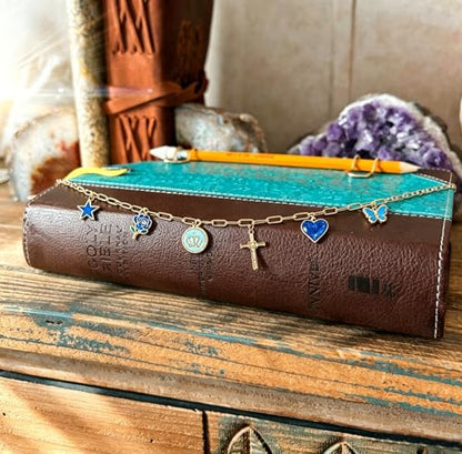 Bible Charm Chain,Scripture Bookmark Accessories for Bible Study (Style G) - style: Style G
