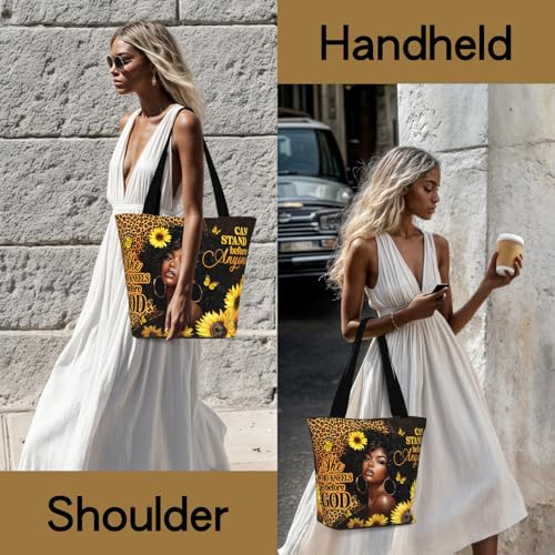 Bible Tote Bags For Women Religious Church Bag Christian Tote Bags Inspirational For Women Organizer Christian Gift - color: African Women
