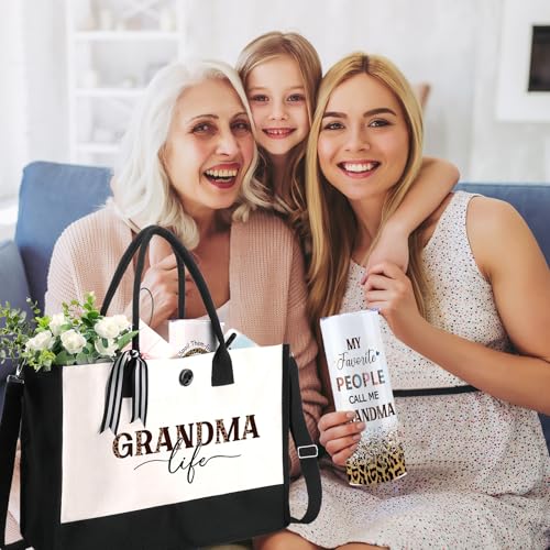 Silkfly 3 Pcs Grandma Thoughtful Gifts Set for Thanksgiving Christmas Day - style: Grandma Life