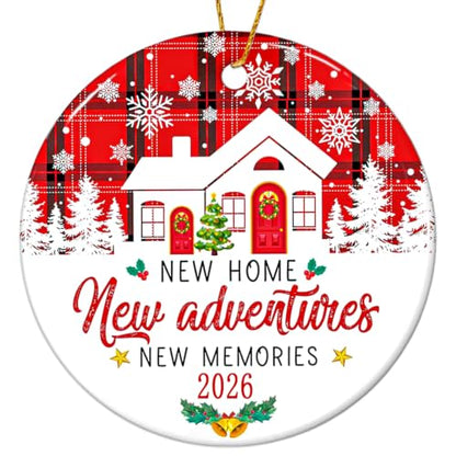 New Home Ornament 2026, House Warming Gifts New Home Christmas Ornament, Housewarming Gift for Homeowners, Couple, Women, First House Apartment Gift Ideas - color: New Home