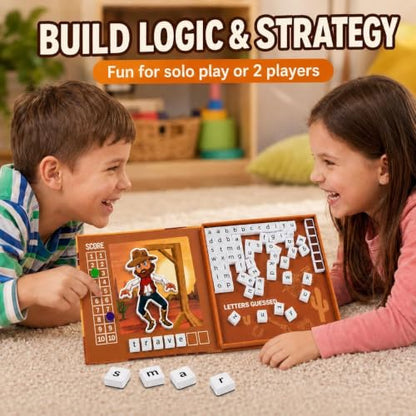 TRAVOFUN Magnetic Hangman Game | Travel Games for Kids Ages 4-8 - style: Hangman Game