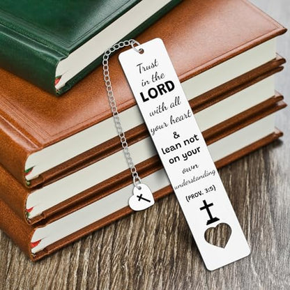Bible Verse Bookmark Christian Gifts for Women Men Inspirational Religious Gifts Catholic Spiritual Gift Easter Mothers Day Birthday Gift for Mom Dad Friends Book Lovers Reading Accessories