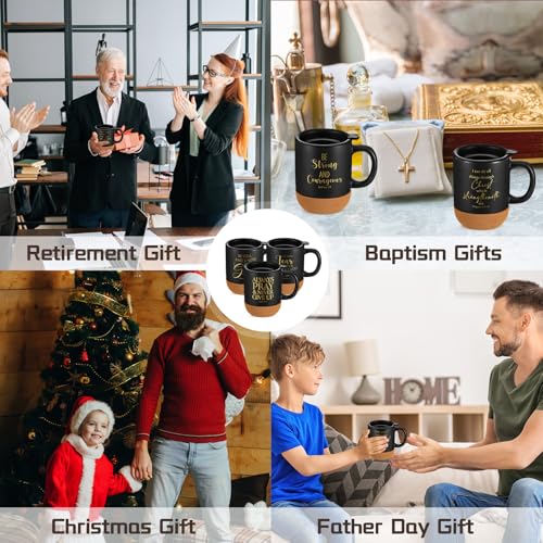 FillTouch 12 Pcs Christian Gifts Coffee Mugs Bulk,Black,Classics - color: Black, size: Classics