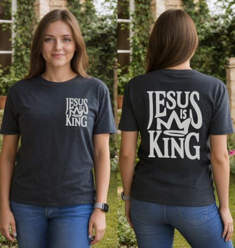 Christian Shirts for Women Religious Saying Tshirt Bible Verse Tee Tops - color: 01-dark Gray, size: Medium