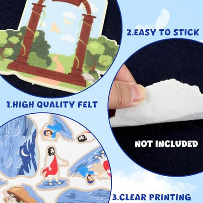 12 Set Felt Story Pieces Flannel Board Preschool,Religious - style: Religious