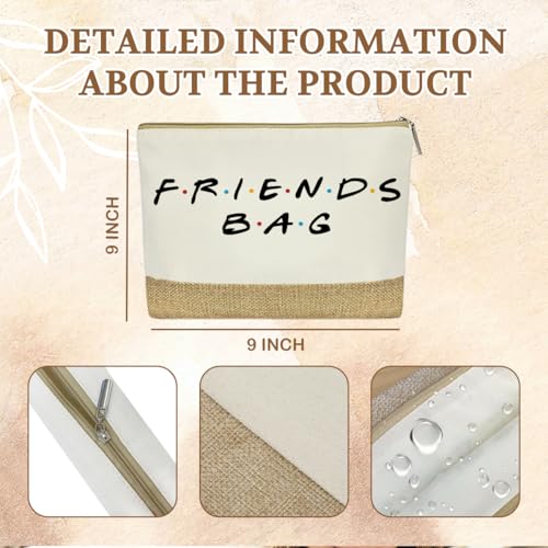 FriendsTote Bag, Funny gift Friend Tote bag, Best friend Makeup Bag, for Women Men Best Friends Birthday Gift - color: Friendsbag 0153