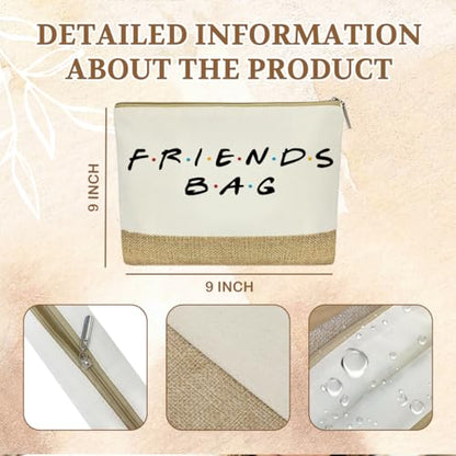 FriendsTote Bag, Funny gift Friend Tote bag, Best friend Makeup Bag, for Women Men Best Friends Birthday Gift - color: Friendsbag 0153