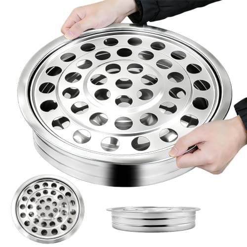 Stainless Steel Communion Tray, 40 Cup Openings, Stackable Silver Church Communion Cup Holder for Worship Services, Holy Communion Supplies, 1 Tray Only, Cups and Lid Not Included - color: Silver