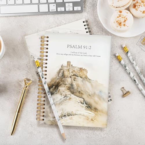 Christian Journal,Christian Journals for Women,Bible Study Notebook - color: Psalm 91:2