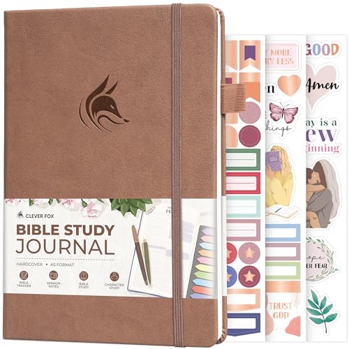 Clever Fox Bible Study Journal, Guide, Supplies for Women A5 Terracotta - color: Dark Terracotta, size: A5 (5.8'' x 8.3'')