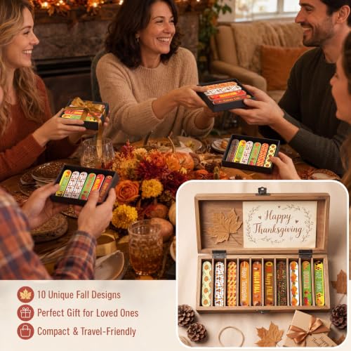 50 Pack Fall Mini Nail Files Pumpkin Gifts for Women - style: Fall