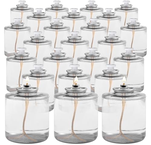Hyoola Long Burning Liquid Candles - 80 Hour Burn Time, 24 Pack - Survival & Emergency Use - size: 24 Pack