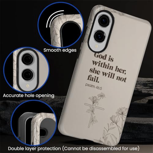 Compatible with Samsung Galaxy S25 Edge Full Body Matte Case Hard Shell Shockproof Screen Lens Protection for Girl Boy Cute Pattern Christian Bible Verse Religious Scripture Jesus - color: Christian Bible Verse Religious Scripture Jesus, size: Samsung Gal
