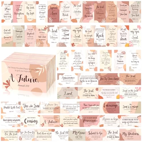 Estune 240 Pcs Bible Verse Cards bulk with Full Scripture, Boho Style - style: Boho Style