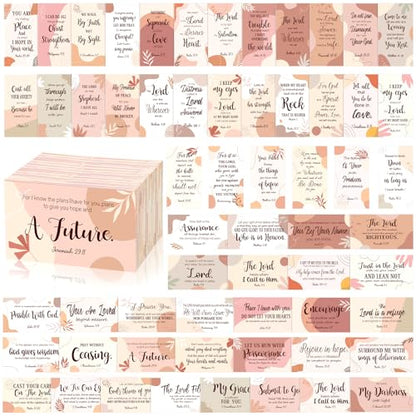 Estune 240 Pcs Bible Verse Cards bulk with Full Scripture, Boho Style - style: Boho Style