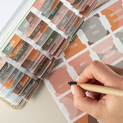 DiverseBee Laminated Bible Tabs for Women and Men (Sunset) - color: Sunset