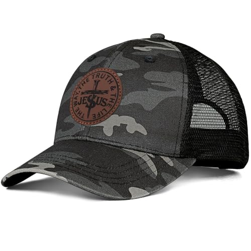 Christian Hats for Men Women Religious Gifts - color: Jesus- Camo