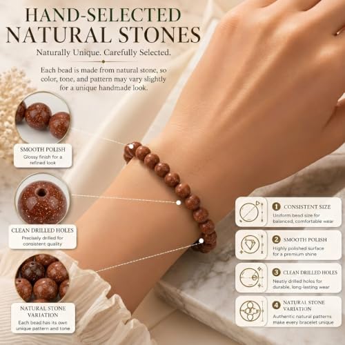 Cherry Tree Collection100PCS 6mm Goldstone Round Bead Craft Kit - color: goldstone, size: 6mm