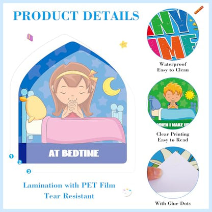 FaCraft When Should I Pray Sunday School Decorations for Classroom Religious Prayer Cutouts Posters Prayer Board Supplies Back to School Christian Bulletin Board Sets for Bible Church Wall Decor