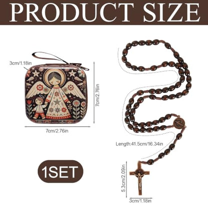 Catholic Rosary Beads, Rosarios Cross Pendant Decorative Prayer Box - color: Style-11