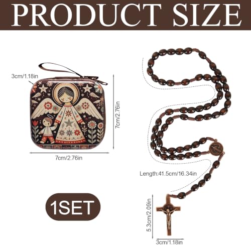 Catholic Rosary Beads, Rosarios Cross Pendant Decorative Prayer Box - color: Style-11